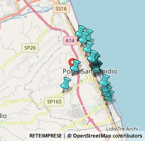 Mappa Via Luigi Settembrini, 63821 Porto Sant'Elpidio FM, Italia (1.3665)