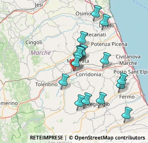 Mappa Via Giovanni XXIII, 62100 Sforzacosta MC, Italia (13.9975)