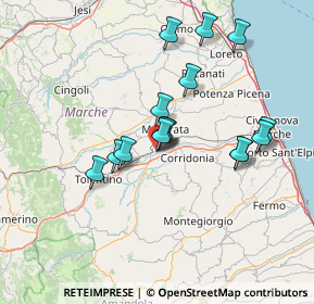 Mappa Via Giovanni XXIII, 62100 Sforzacosta MC, Italia (13.08333)