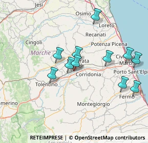 Mappa Via Giovanni XXIII, 62100 Sforzacosta MC, Italia (14.7)