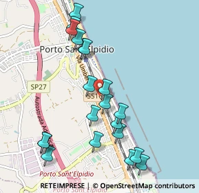 Mappa Via Michelangelo, 63018 Porto Sant'Elpidio FM, Italia (1.102)