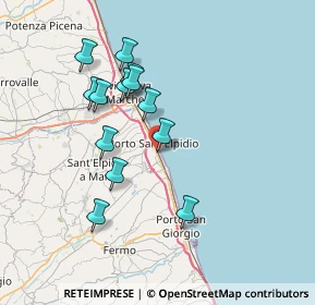 Mappa Via Michelangelo, 63018 Porto Sant'Elpidio FM, Italia (6.86846)