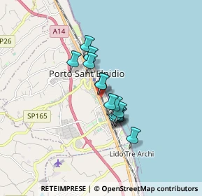 Mappa Via Michelangelo, 63018 Porto Sant'Elpidio FM, Italia (1.16929)