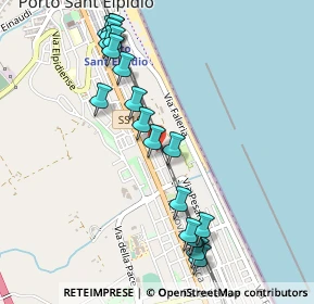 Mappa Via Michelangelo, 63018 Porto Sant'Elpidio FM, Italia (0.5625)