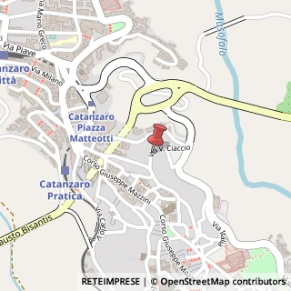 Mappa Via Vincenzo Ciaccio, 12, 88100 Catanzaro, Catanzaro (Calabria)