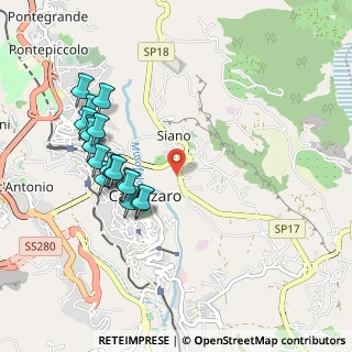 Mappa Via dei Tulipani, 88100 Siano CZ, Italia (1.10111)