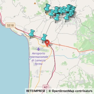 Mappa LOCALITA' PULLO SS18 KM376+400, 88046 Lamezia Terme CZ, Italia (6.533)
