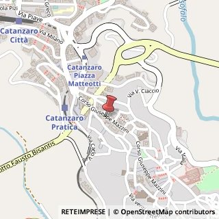 Mappa Corso Giuseppe Mazzini, 37, 88100 Catanzaro, Catanzaro (Calabria)