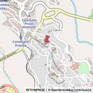 Mappa Corso Giuseppe Mazzini, 110, 88100 Catanzaro, Catanzaro (Calabria)