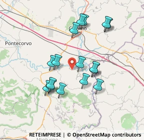 Mappa Via Quadratoni, 03048 Sant'Apollinare FR, Italia (7.08688)