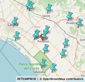 Mappa Via Guglielmo Marconi, 04014 Pontinia LT, Italia (9.0275)