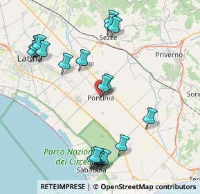 Mappa Via Filippo Corridoni, 04014 Pontinia LT, Italia (9.9865)