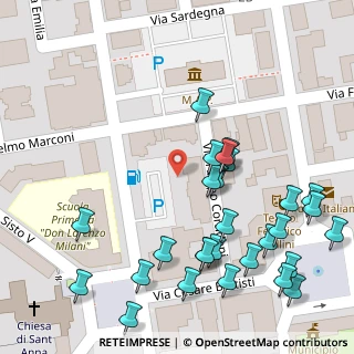 Mappa Via Filippo Corridoni, 04014 Pontinia LT, Italia (0.075)