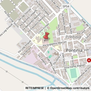 Mappa Via Guglielmo Marconi, 12, 04014 Pontinia, Latina (Lazio)