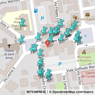 Mappa Via Cesare Battisti, 04014 Pontinia LT, Italia (0.06393)