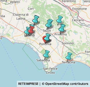 Mappa P.za J. F. Kennedy, 04014 Pontinia LT, Italia (11.52438)