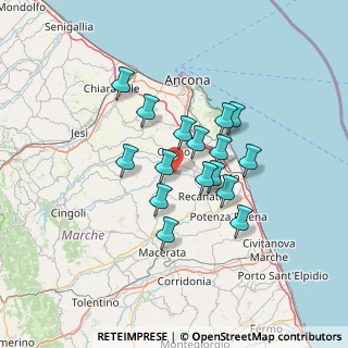 Mappa Via Settefinestre, 60027 Osimo AN, Italia (10.85)