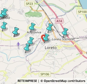 Mappa Piazza John Fitzgerald Kennedy, 60025 Loreto AN, Italia (2.51417)
