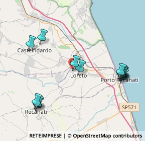 Mappa Piazza John Fitzgerald Kennedy, 60025 Loreto AN, Italia (4.73786)