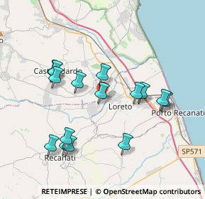 Mappa Via Filippo Turati, 62019 Recanati MC, Italia (3.838)