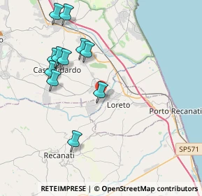 Mappa Via Filippo Turati, 62019 Recanati MC, Italia (4.23909)