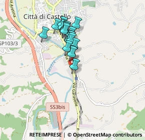 Mappa Via Roma, 06012 Città di Castello PG, Italia (0.7335)