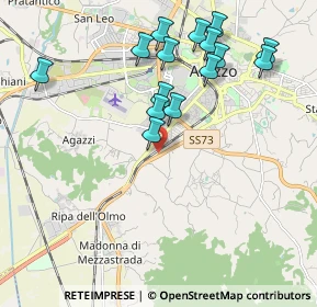 Mappa SS 73 Senese Aretina, 52100 Arezzo AR, Italia (2.13533)