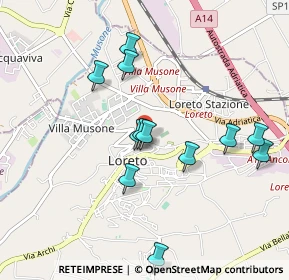 Mappa Via Castelfidardo, 60025 Loreto AN, Italia (0.93)