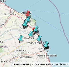 Mappa Via Castelfidardo, 60025 Loreto AN, Italia (11.7795)