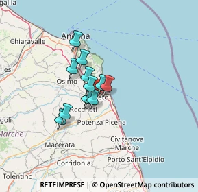 Mappa Via Castelfidardo, 60025 Loreto AN, Italia (8.34833)