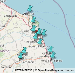 Mappa Via Castelfidardo, 60025 Loreto AN, Italia (12.46688)