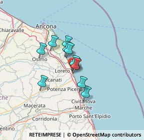 Mappa Piazza delle Vele, 62017 Porto Recanati MC, Italia (8.63818)