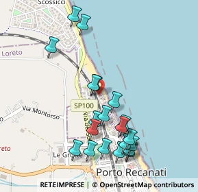 Mappa Piazza delle Vele, 62017 Porto Recanati MC, Italia (0.532)