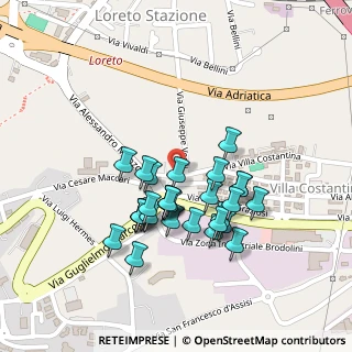 Mappa Via Antonio Graziosi, 60025 Loreto AN, Italia (0.19)