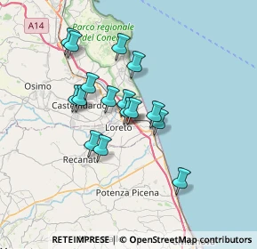 Mappa Via Antonio Graziosi, 60025 Loreto AN, Italia (5.70813)