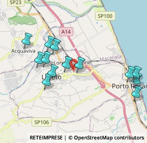 Mappa Via Antonio Graziosi, 60025 Loreto AN, Italia (2.09231)