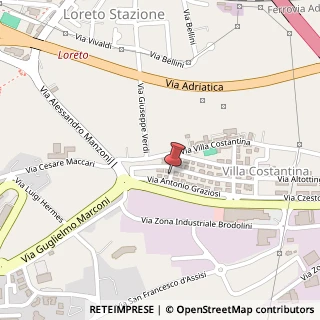 Mappa Via Maestri del Lavoro, 5, 60025 Loreto, Ancona (Marche)