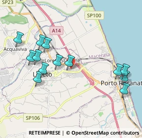 Mappa Via Villa Costantina, 60025 Loreto AN, Italia (2.20615)