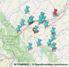 Mappa Via Alcide De Gasperi, 60034 Cupramontana AN, Italia (7.22)
