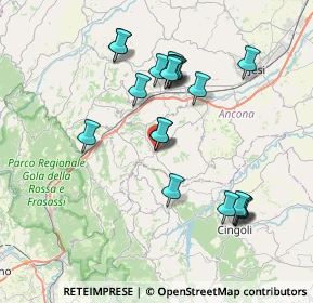 Mappa Via Mattia Capponi, 60034 Cupramontana AN, Italia (7.498)