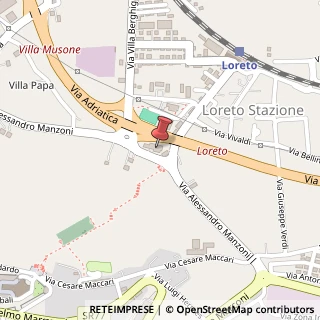 Mappa Via A. Manzoni, 6, 60025 Loreto, Ancona (Marche)