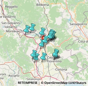Mappa Località Agazzi Alto, 52100 Arezzo AR, Italia (9.06765)