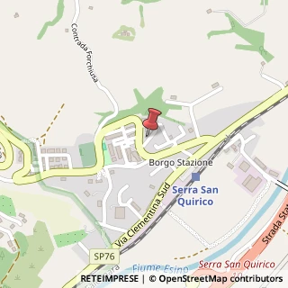 Mappa Via Martiri della, Libertà, 60048 Serra San Quirico, Ancona (Marche)