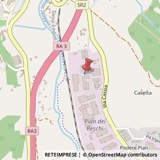 Mappa Via dei Gelsi, 31, 53036 Poggibonsi, Siena (Toscana)