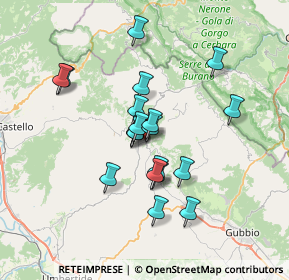 Mappa Via Roma, 06026 Pietralunga PG, Italia (5.802)