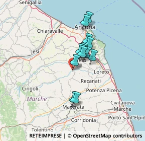 Mappa Via Contrada di Passatempo, 62010 Montefano MC, Italia (9.86385)