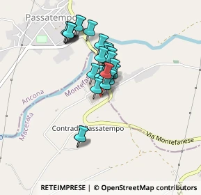 Mappa Via Contrada di Passatempo, 62010 Montefano MC, Italia (0.33103)