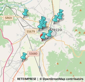 Mappa Località Bagnaia, 52100 Arezzo AR, Italia (3.25182)