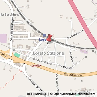 Mappa Via Gioacchino Rossini, 17, 60025 Loreto, Ancona (Marche)