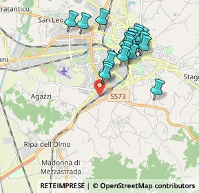 Mappa Via Padre Teodosio, 52100 Arezzo AR, Italia (1.9615)